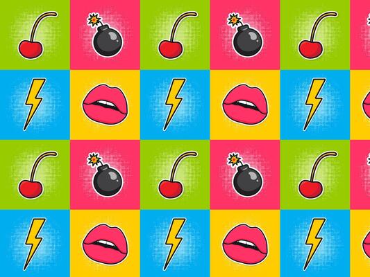 pattern in pop art style