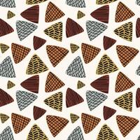 abstract triangle doodle drawing pattern vector