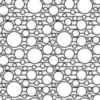 monochrome circle and line pattern vector