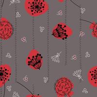 abstract dandelion textile seamless pattern vector