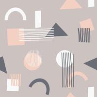 memphis seamless pattern textile printing vector