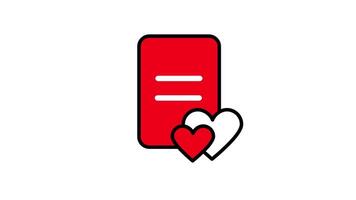 looping animation indicating a product that users have saved for future consideration or purchase. video