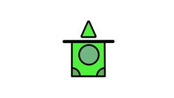 Illustration indicating the action of taking money out from an account, relevant in banking contexts video