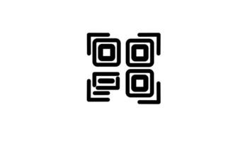 looping animação do uma código de barras ou qr código, essencial para digitalização e rastreamento produtos. video