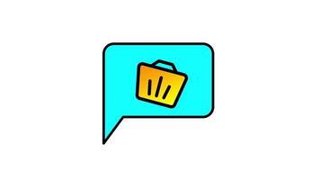 Looping animation of a buyer leaving a star rating and a comment, symbolizing customer feedback or product reviews video