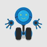A robot with two hands and a smile vector