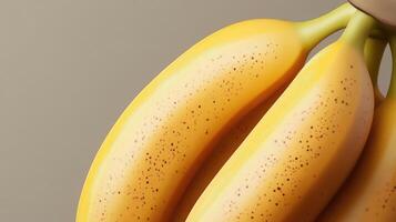 Close-up of Ripe Bananas with Brown Spots photo