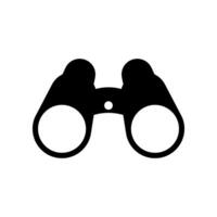 Binocular icon. Binocular silhouette isolated on white background. vector