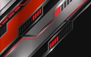 Red and black geometric abstract background vector