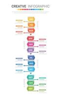 Template presentation quarter, calendar presentation for months. vector