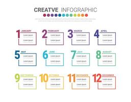 Presentation business infographic template. vector