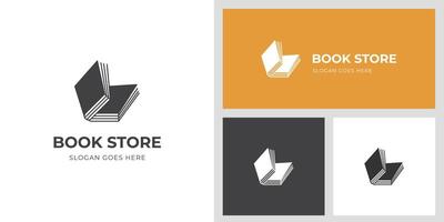 book logo icon design graphic element symbol for learn, reading student, knowledge vector