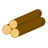 log cartoon element vector