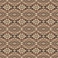 Vintage brown aztec kilim geometric pattern. Aztec southwestern geometric shape seamless pattern. Ethnic geometric pattern use for fabric, textile, home decoration elements, upholstery, etc. vector