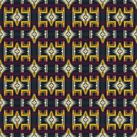 Colorful Native American geometric pattern. Colorful aztec southwestern geometric shape seamless pattern. Native American Indian pattern use for textile, home decoration elements, upholstery. vector