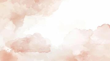watercolor background with abstract brushed texture in horizontal orientation. Hand drawn texture backdrop. Brush stroked painting pastel pale pink color watercolour vector