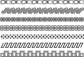 Lace pattern border background in collection vector
