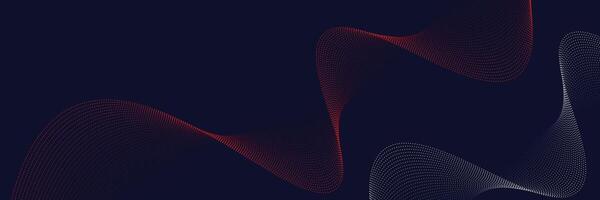 Dynamic Red and Blue Particle Wave Design with Detailed Dot Texture, Ideal for Patriotic Themes, High-Impact Digital Backgrounds, and Contemporary Graphic Art Projects vector