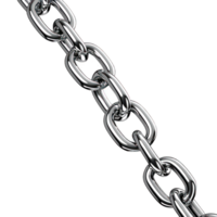 various varieties of white chains, metal chain links arranged in layers to facilitate extension to the desired length. Available in format with options for cutout or clipping path. png