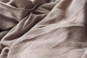 CloseUp View of Soft Textured Fabric Showcasing a Palette of Neutral Tones and Shades photo