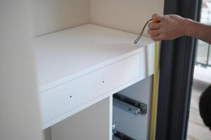 Carefully Measuring and Successfully Installing a White Cabinet Drawer for Your Space photo