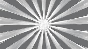 Abstract Radial Burst Monochrome Graphic Design. Retro grayscale sun rays background with dirty burnt effect. vector