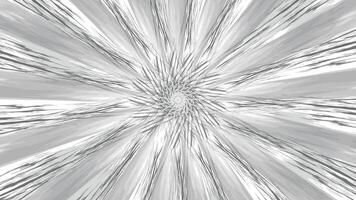 Abstract scribble monochromatic starburst with mandala pattern. Black and white psychedelic hypnotic background vector