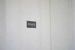 Private Door Sign A Clear Emphasis on Privacy and Exclusivity for Your Space and Environment photo