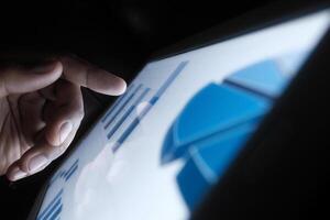 Performing Data Analysis Using Interactive Graphs Displayed on a Tablet Screen Device photo