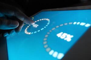 An Interactive Touchscreen Display featuring a Progress Indicator for user engagement and feedback photo