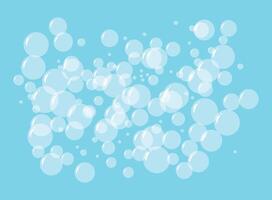 Bath foam icon in flat style. Shampoo bubbles illustration on isolated background. Soap bubbles sign business concept. vector