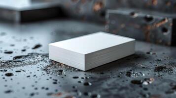 A white box with a black background photo
