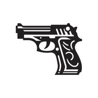 Graphical Representation of Firearm Design vector