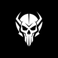 Minimal Valkyrie Skull Warrior Mark vector
