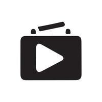 Creative Camera Play Button Design vector