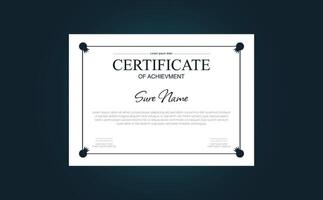 Certificate of Recognition in Teaching Certificate design templet vector