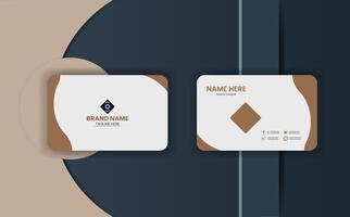 A square business card with a diamond shape vector