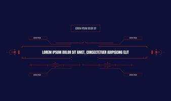 Covert Operations Reconnaissance Display Sci fi HUD Interface templet design vector