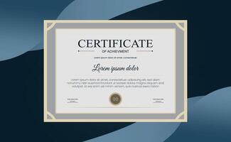 Certificate of Exceptional Volunteer Service Certificate design templet vector