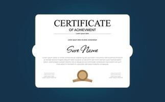 Certificate of Excellence in Research design templet vector