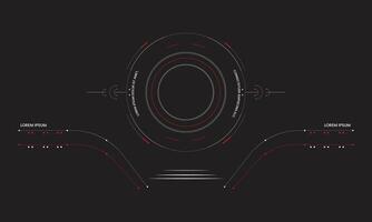 Integrated Drone Control Command Center Sci fi HUD Interface templet design vector