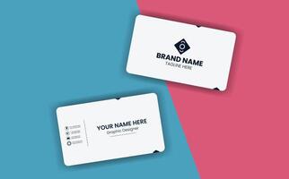 smart stylish Two business cards with a logo on them vector