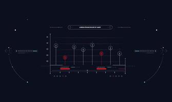 Intelligent Vehicle Performance Dashboard Sci fi HUD Interface templet design vector