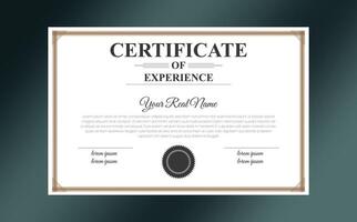 Recognition for Exceptional Sales Performance Certificate design templet vector