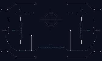 A futuristic futuristic robot with a gun and a target vector