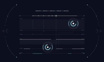 Environmental Hazard Monitoring HUD Sci fi HUD Interface templet design vector