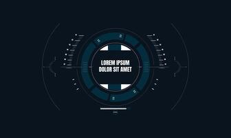 HUD Interface Tactical Combat Operations Interface templet design vector