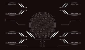 Mission Control Command Dashboard Sci fi HUD Interface templet design vector