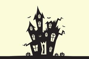 Scary Haunted House Vectors Design for Halloween Event