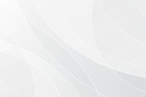 White wavy abstract business background. White and grey soft subtle background. Flowing dynamic curvy lines for websites and social media vector